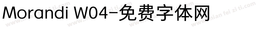 Morandi W04字体转换